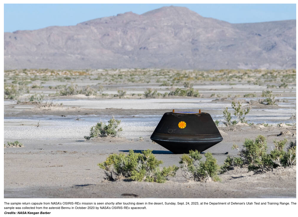 /brief/img/Screenshot 2023-09-25 at 07-34-28 NASA’s First Asteroid Sample Has Landed Now Secure in Clean Room.png